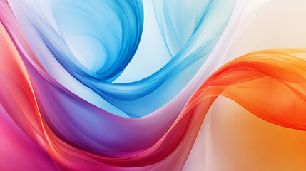 Fototapeta premium Design background with swirl designs and soft color. Modern Background., Colorful abstract swirl design, smooth flowing gradient patterns.