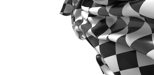 The checkered flag waves signaling the finish line