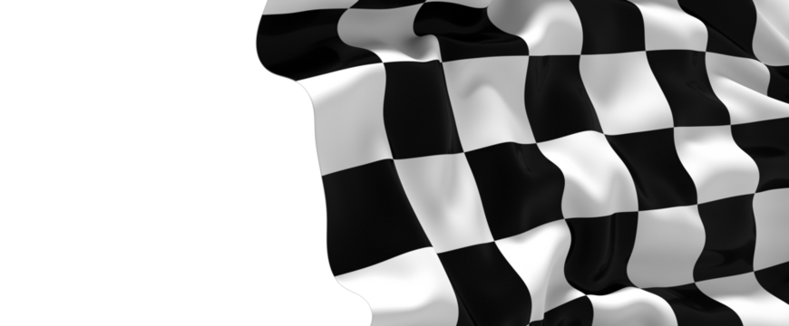 The checkered flag waves signaling the finish line