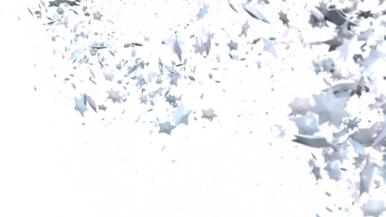 Falling Holiday Astral Radiance: Magnificent 3D Illustration of Descending Stellar Illumination for Christmas