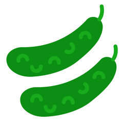 Vector Design Cucumber Icon Style