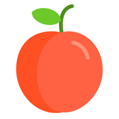 Vector Design Peach Icon Style