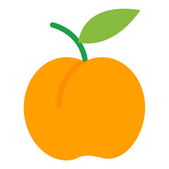 Vector Design Apricot Icon Style