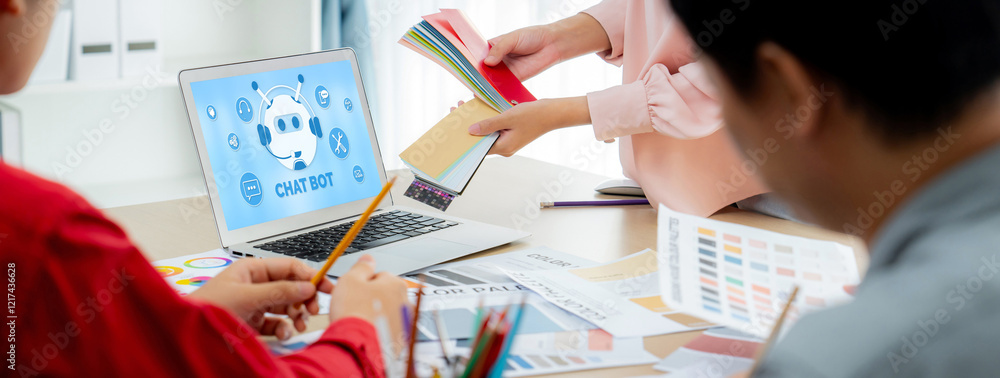 Aufkleber chatbot software application for brisk online business that automatically reply to customer question