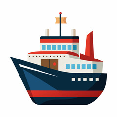 Obraz premium ship with cargo ship