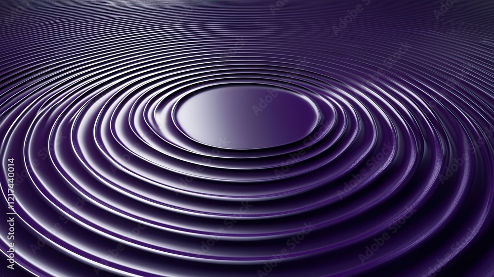 Aufkleber abstract purple water ripples and waves creating beautiful patterns on surface reflecting light and 