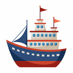 Obraz premium ship with cargo ship