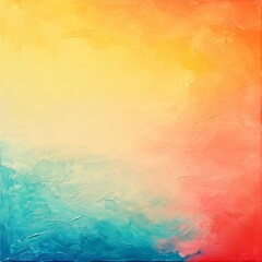 Fototapeta premium Vibrant Abstract Gradient with Yellow, Orange, and Blue Tones - Made with Generative AI