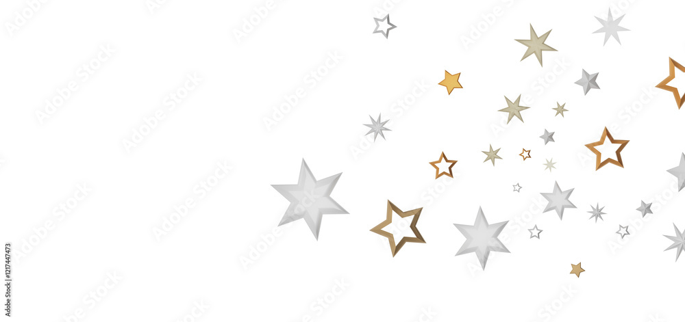 Poster a beautiful background of stars in various sizes and colors. the background is dark, creating a dram