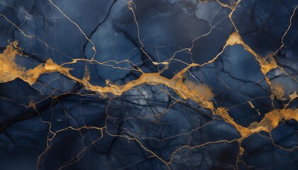 blue gold marble texture pattern