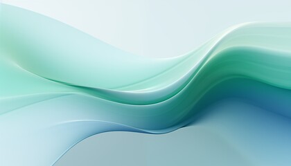 abstract blue green yellow wave background