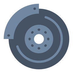Vector Design Brake Rotor Icon Style