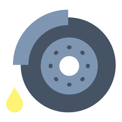 Vector Design Brake Fluid Icon Style