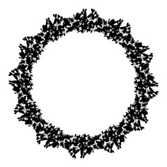 Vector illustration of oak branch on white background