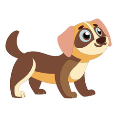 dog cartoon design vector style