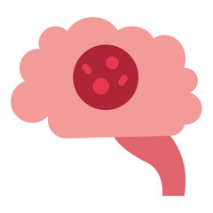 Vector Design Brain Cancer Icon Style