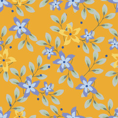 Beautiful abstract vector art. Seamless floral pattern. Seamless fabric pattern.