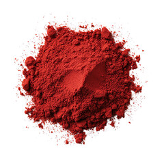 Vibrant red powder for culinary use and art. PNG