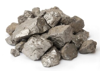 Close-Up of Metallic Rocks Pile