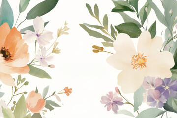 Beautiful floral arrangement with pastel colors and delicate petals in soft, natural tones