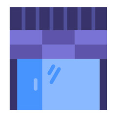 Obraz premium Vector Design Glass Facade Icon Style