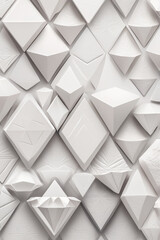 Obraz premium White abstract wallpaper Elegant with shiny lines Realistic golden geometric a minimalist design 3d perspective style diamond shape hexagons a hexagon pattern Seamless.