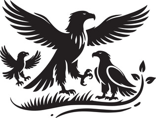 eagle bird victor style design.