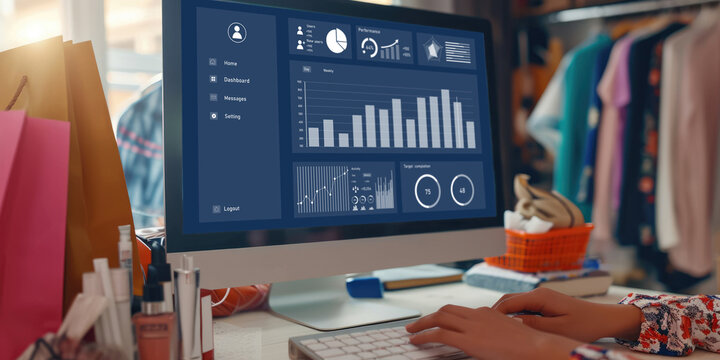 Business data dashboard provide brisk business intelligence analytic for marketing strategy planning