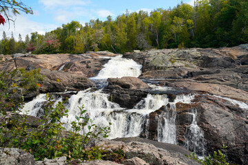 Sand river falls in Ontario Canada