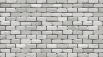 Naklejka premium A textured grey brick wall featuring various shades of soft grey, providing a modern and minimalist backdrop for any design project.