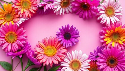 Obraz premium flowers border