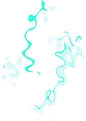 An abstract transparent psychedelic wavy spiral shape design element overlay.