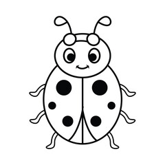 Simple and sweet ladybug drawing.