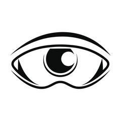 a symbolic logo of a human eye