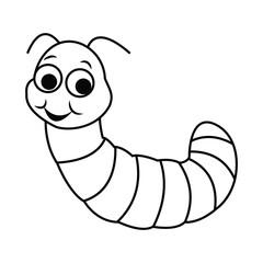 Cute insect vector art illustration.