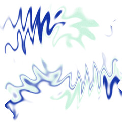 Fototapeta premium An abstract transparent psychedelic wavy spiral shape design element overlay.