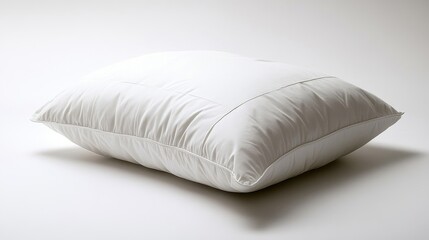 Obraz premium Soft White Pillow on Simple Background