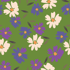 Beautiful abstract vector art. Seamless floral pattern. Seamless fabric pattern.