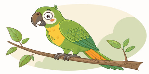 parrot on a branch