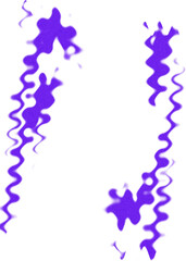 An abstract transparent psychedelic wavy spiral shape design element overlay.