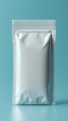 Minimalist Packaging on Teal Background