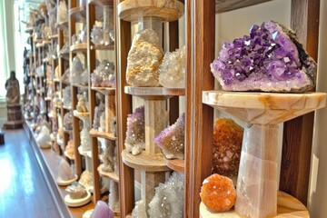 Stunning Display of Colorful Crystals and Minerals