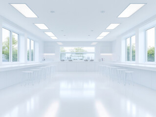 Fototapeta premium Scientists collaborate in a modern virology lab during research activities focused on viral studies