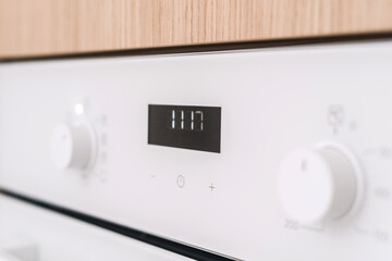 Modern kitchen appliance display with sleek design and minimalist features