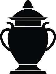 illustration of a pot silhouette vector 