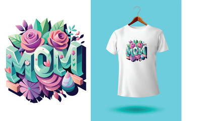 Mom t-shirt design Mother day t-shirts design, for Hand drawn lettering phrase. Modern calligraphy t shirt design. best selling typography creative custom Women's Day t shirt design. mom t shirt