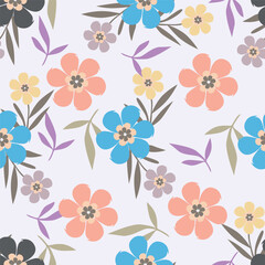 pattern abstract flowers