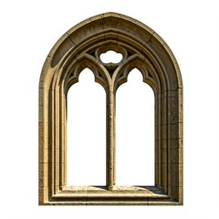 gothic window isolated on white