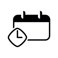 Simple vector icon. Flat illustration on a theme clock