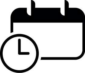Simple vector icon. Flat illustration on a theme clock